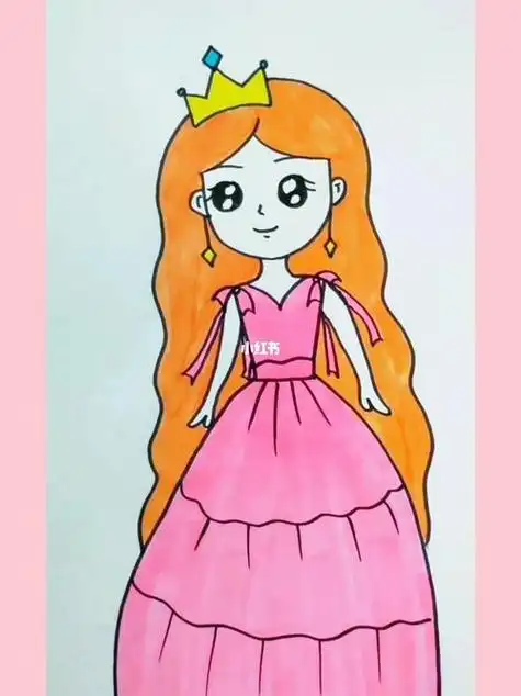 儿童简笔画简单一点的公主
