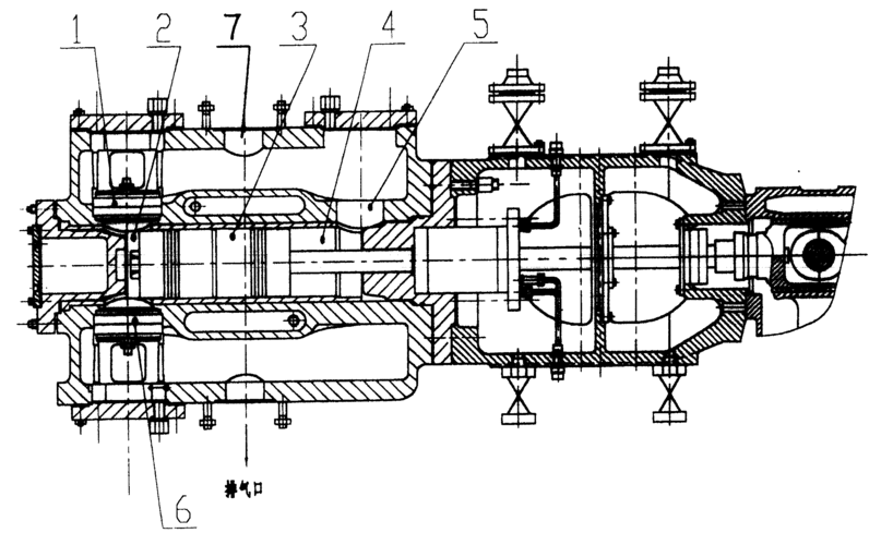 无高压填料的氧气压缩机高压级气缸