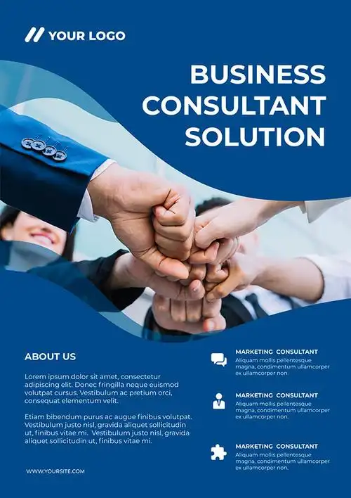 商务服务宣传海报