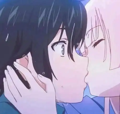 接吻头像情侣高清图片 情侣头像图片大全 -【爱个性】