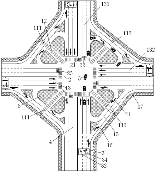 cn105887594a_一种道路交叉口失效