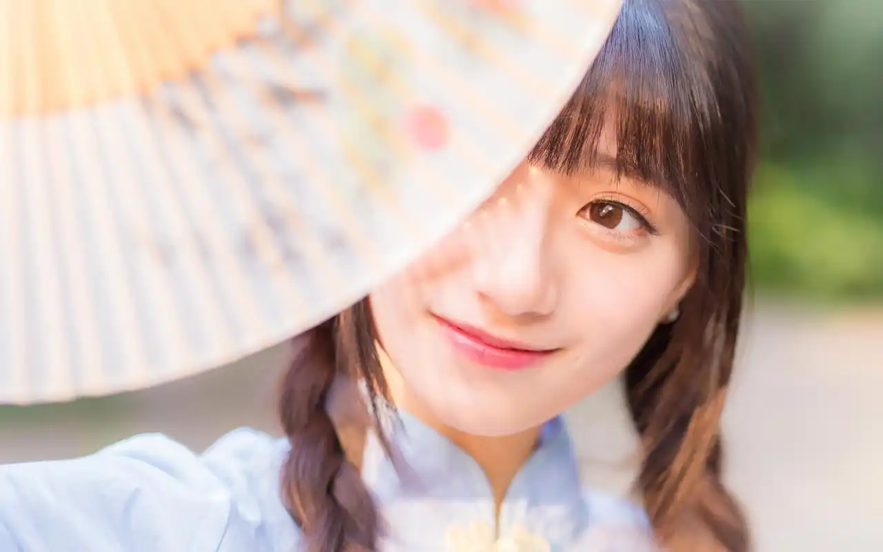 小清新治愈系古风美女唯美高清桌面壁纸