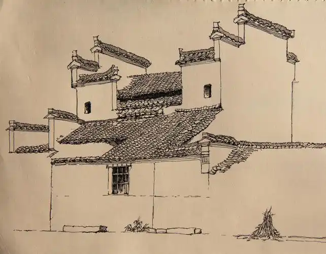 徽派建筑 旅行写生