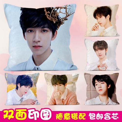 贺峻霖抱枕 时代少年团周边明星应援靠垫枕头闺蜜学生日礼物双面