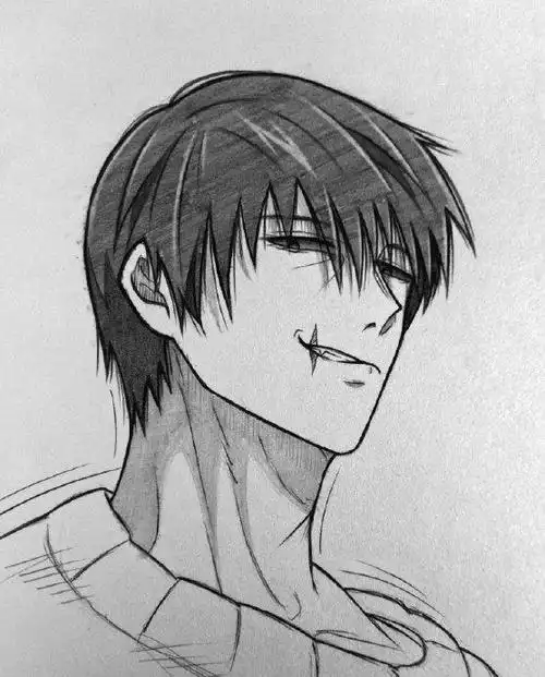 动漫人物素描手绘作品|素描|动漫人物|作品_新浪新闻