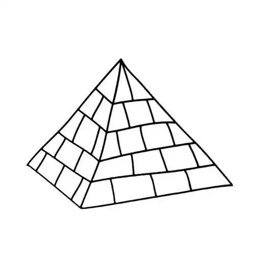 金字塔底座简笔画