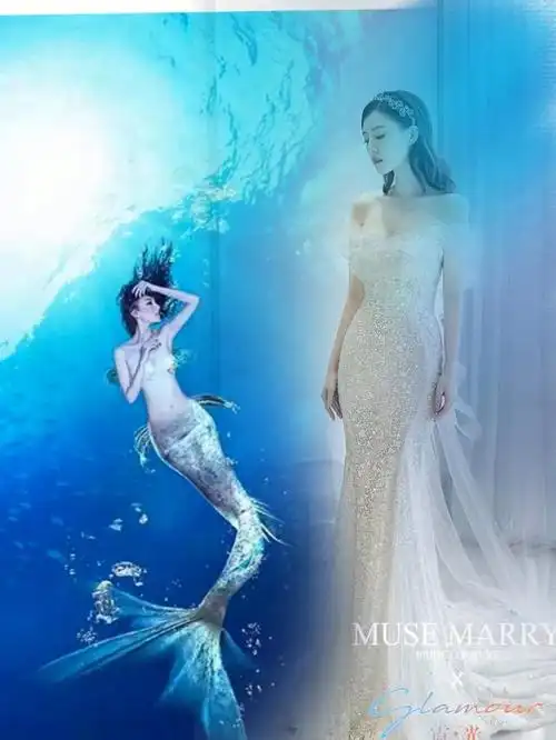 美人鱼公主#乐山婚纱#卡菲婚纱#乐山婚礼#乐山新娘跟妆#乐山婚礼跟拍