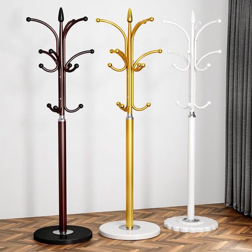 雪玲珑挂衣架落地卧室家用简易衣帽架立式简约衣服挂架室内挂包架子zp