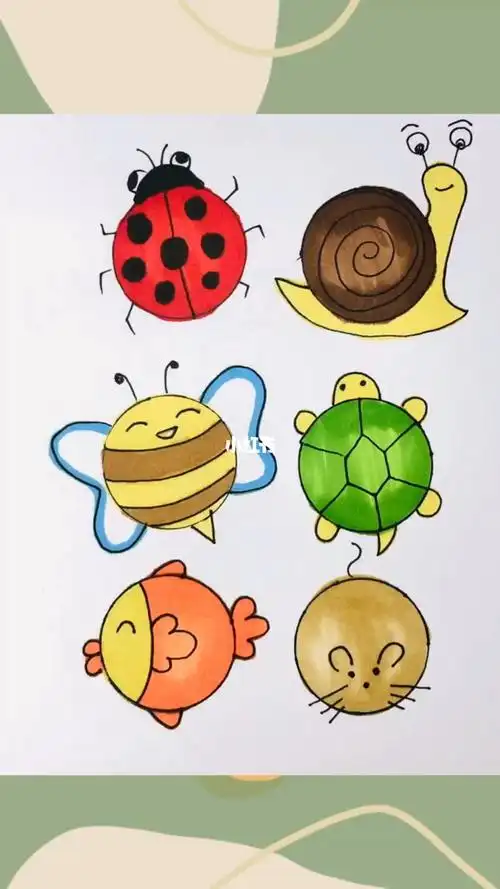 6个圆可以变成什么小动物