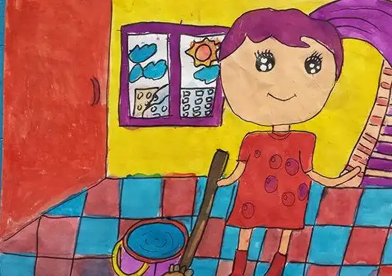 妈妈水彩画图集