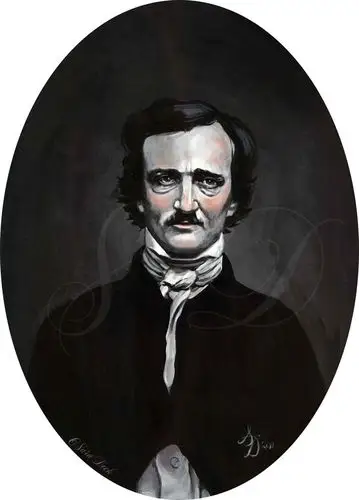 edgar allan poe (2011)   acrylic on board