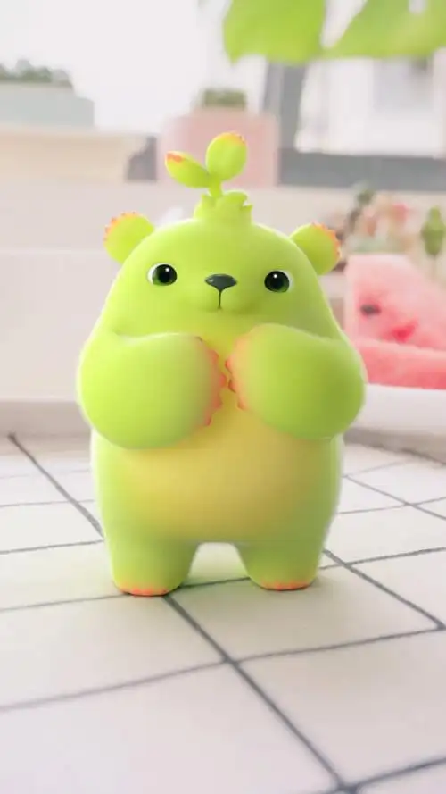 超火 可爱的萌芽熊
