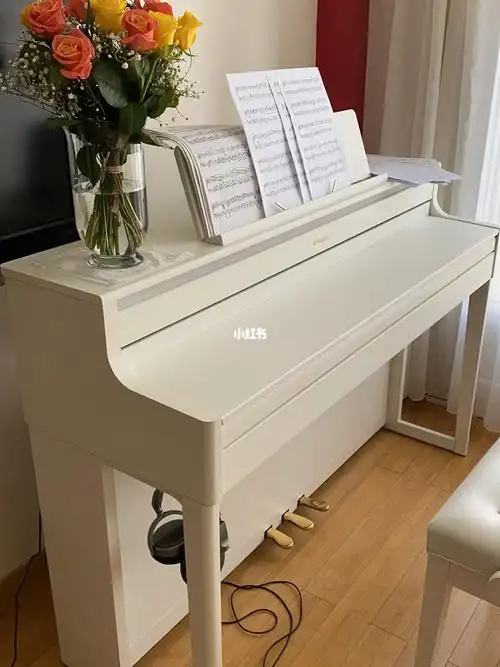 我最爱的礼物97白色钢琴,每周都会买鲜花摆在上面,大爱!