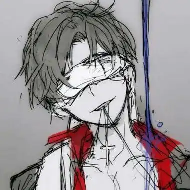 二次元暗影系头像