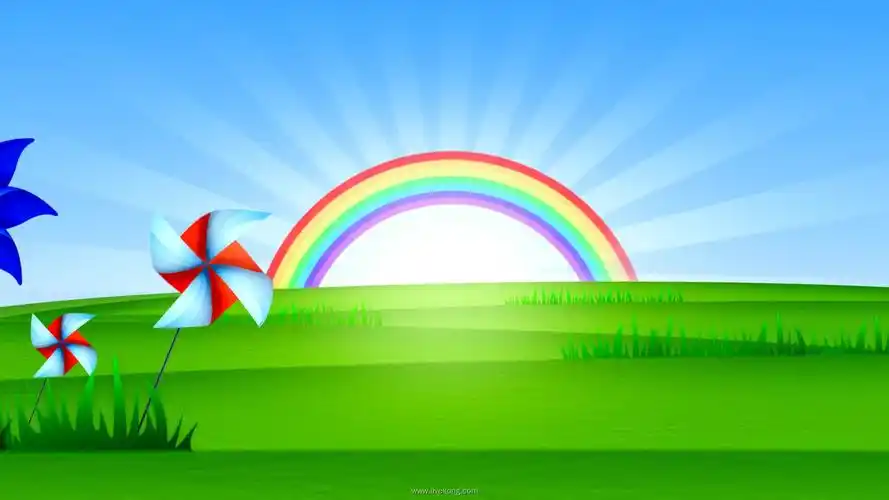 六一儿童节led演出视频 动漫卡通儿歌视频背景素材