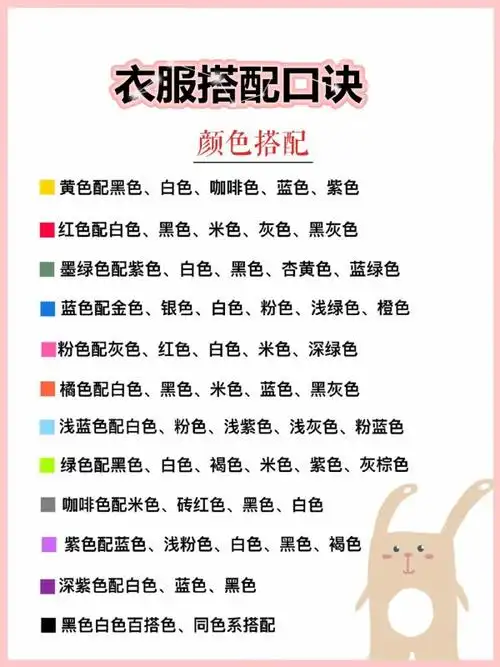 超实用的穿衣搭配技巧颜色搭配法则