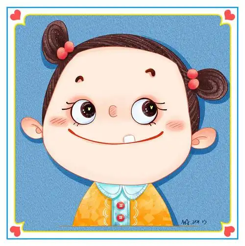 卡通人物头像插画系列作品合集