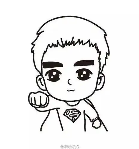 简笔画 | 教你九步轻松画出q版吴亦凡