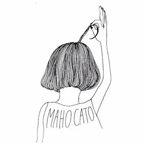 qq头像女手绘头像黑白 手绘头像图片大全 -【爱个性】