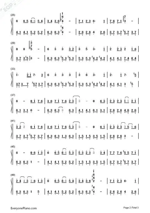 借-毛不易双手简谱预览2