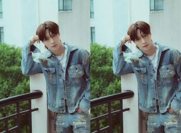 张艺兴少年感十足,牛仔外套展现青春气质,身高太有优势了