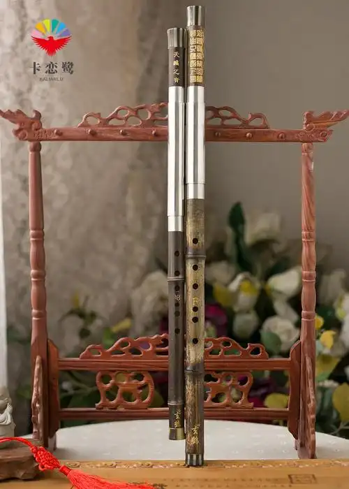 乐器演奏型紫竹双管横吹巴乌加厚降bf调