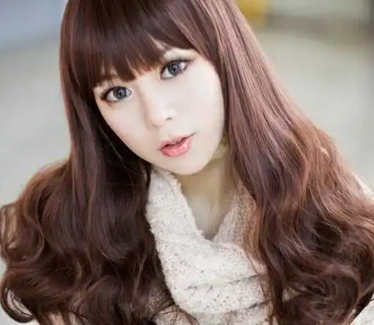 齐刘海发型图片