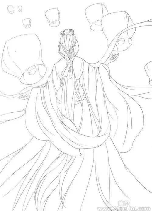 新手练习线稿古风线稿集i48p