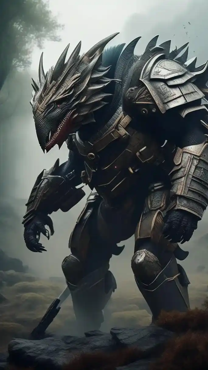 壁纸 #科幻 #ai绘画 #视觉冲击 #哥斯拉 怪兽大乱斗 - 抖音