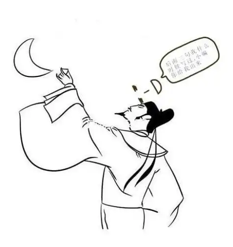 画李白的简笔画用铅笔画李白望月简笔画诗人李白在游览了庐山后写下来