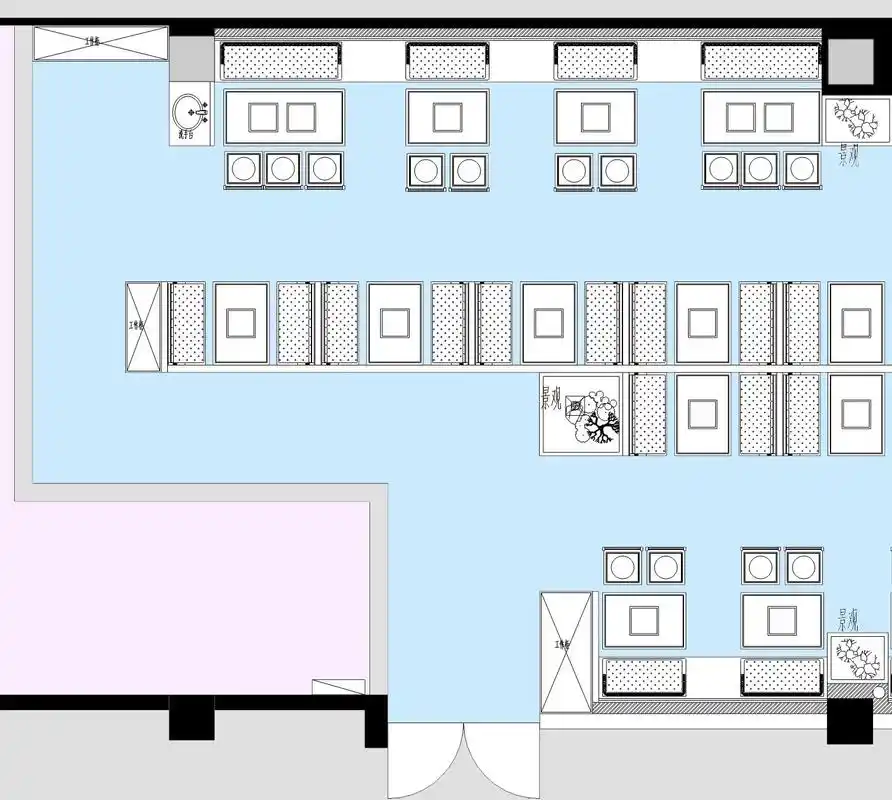 救命98餐饮平面图千万不要这么布置.