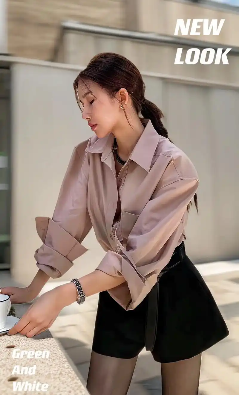 春日ootd | 韩版优雅简约时尚休闲套装~ 姐妹们~豆沙色 - 抖音