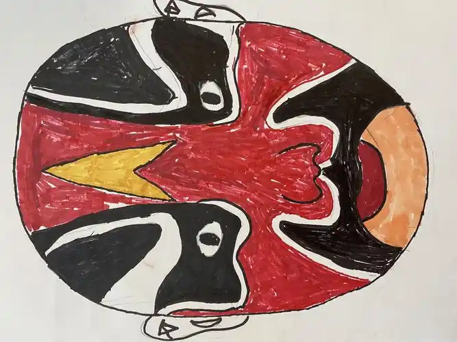 五年三班京剧脸谱作品展