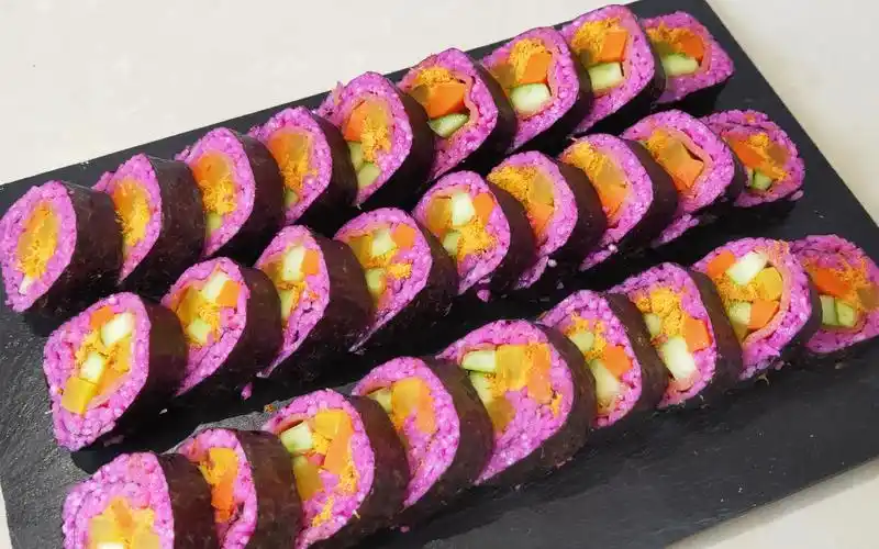 在家做樱花寿司,简单方便,干净卫生,颜值爆表,好吃又好看_哔哩哔哩