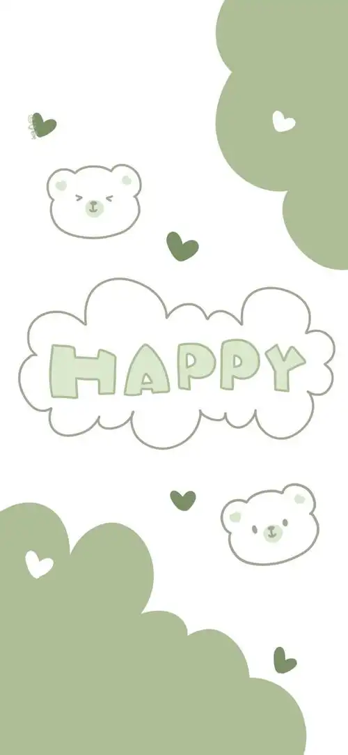 绿色护眼 可爱壁纸 cr.宇宙栗栗