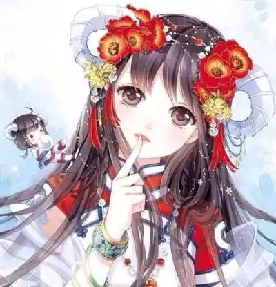 小面包の动漫女头 古风 白羊.