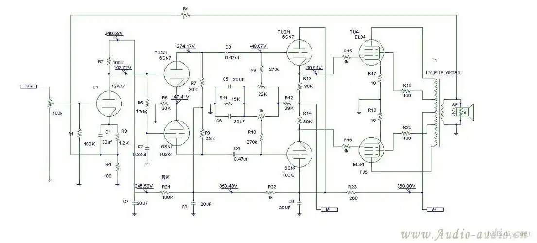 开始筹备形似麦景图275的6550/el34两用推挽