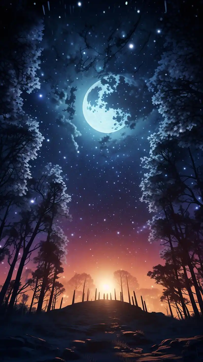 治愈系星空锁屏壁纸9078 这组治愈系的星空锁屏壁纸,真的能让人