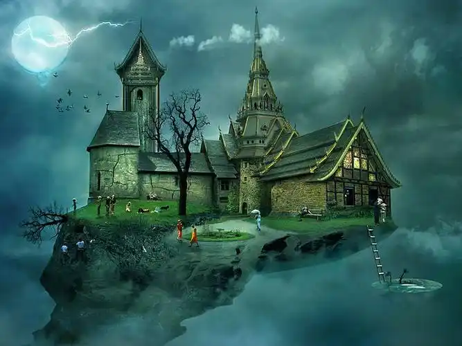 frank melech 暗调魔幻世界 - frank melech 创意魔幻插画壁纸 19