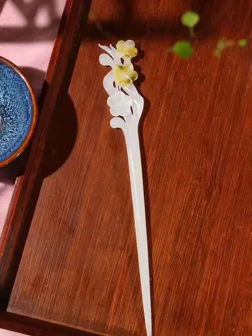 和田玉籽料发簪