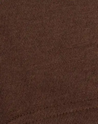 男童咖啡色加厚绒里亨利领条纹t恤 纯色裤子套装