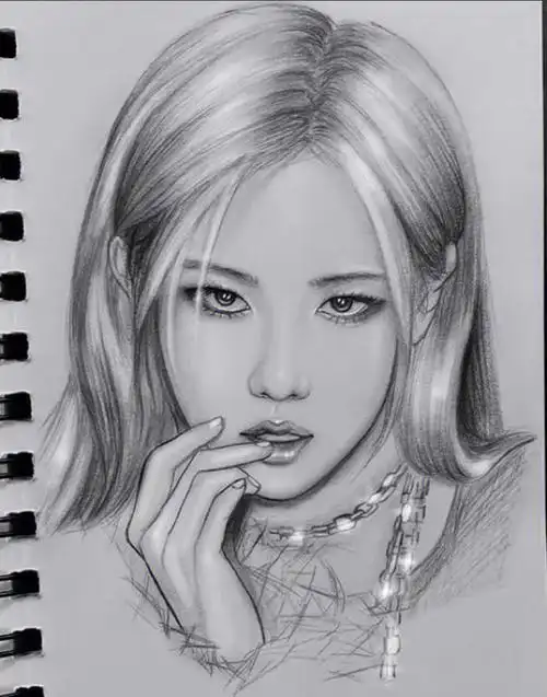 人物肖像素描国外作品9图