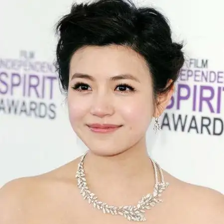 那个女明星圆脸额头大