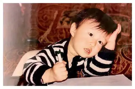 范丞丞童年照曝光留蘑菇头呆萌可爱颜值不及姐姐范冰冰