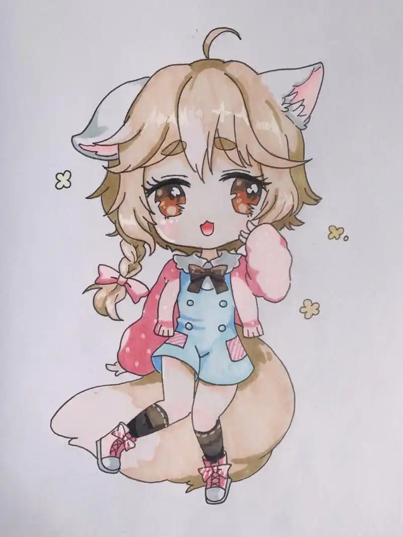 q版漫画人物(马克笔)