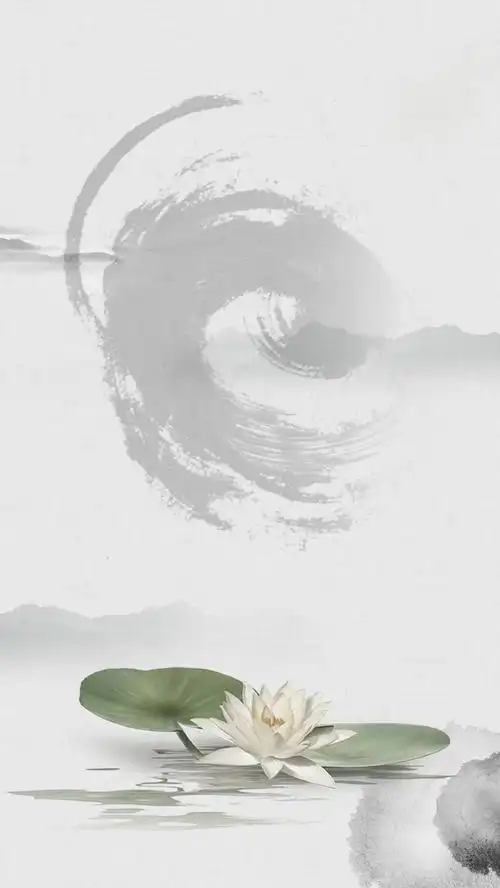 简约中国风水墨ps源文件h5背景素材