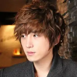 男生长刘海发型     潮男韩式长刘海发型