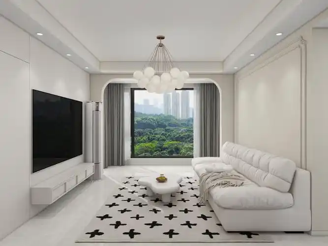 衣大路-86平米3室2厅2卫-奶油风装修效果图