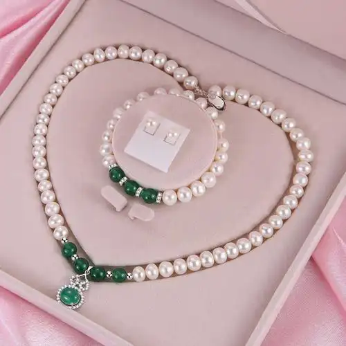 老凤祥云淡水天然珍珠项链 颈链 纯银水滴送妈妈奶奶婆婆礼物正品