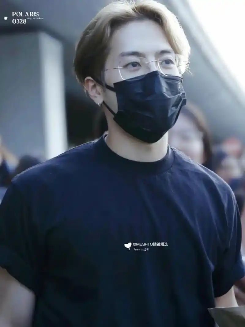 原来大帅哥也戴这种极简的无框眼镜.王嘉尔同款 诗乐5515  - 抖音